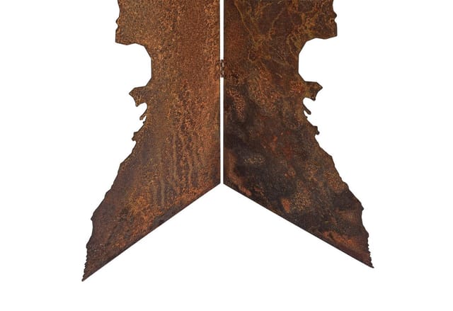 ESTEXO Dekosäule Ecksäule Gartendeko Edelrost 113 cm Rostsäule Rost Dekoration Säule