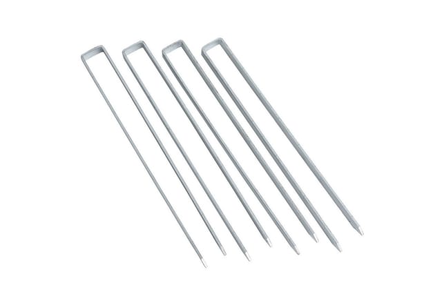 ESTEXO Bodenanker Erdanker 4er Set 40cm Erdspieß Metall Erdnagel Bodennagel Rosenbogen