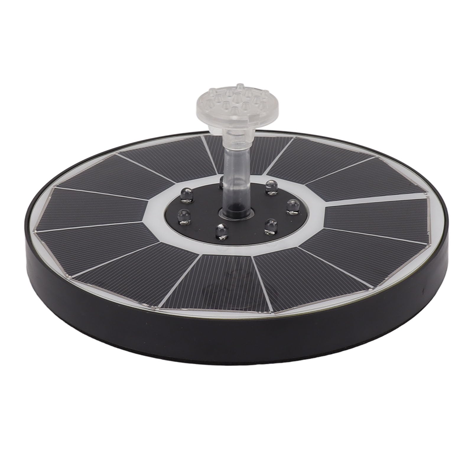 Solarbrunnen – 900 Mah, 3,5 W – Transparente Düse – Abs – Integrierte Beleuchtung