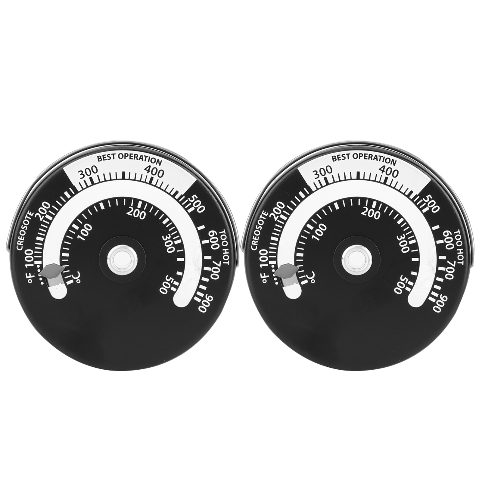 Magnetisches Thermometer, 2er-pack, Temperaturanzeige Für Backofen Und Kamin, Küchenanzeige.