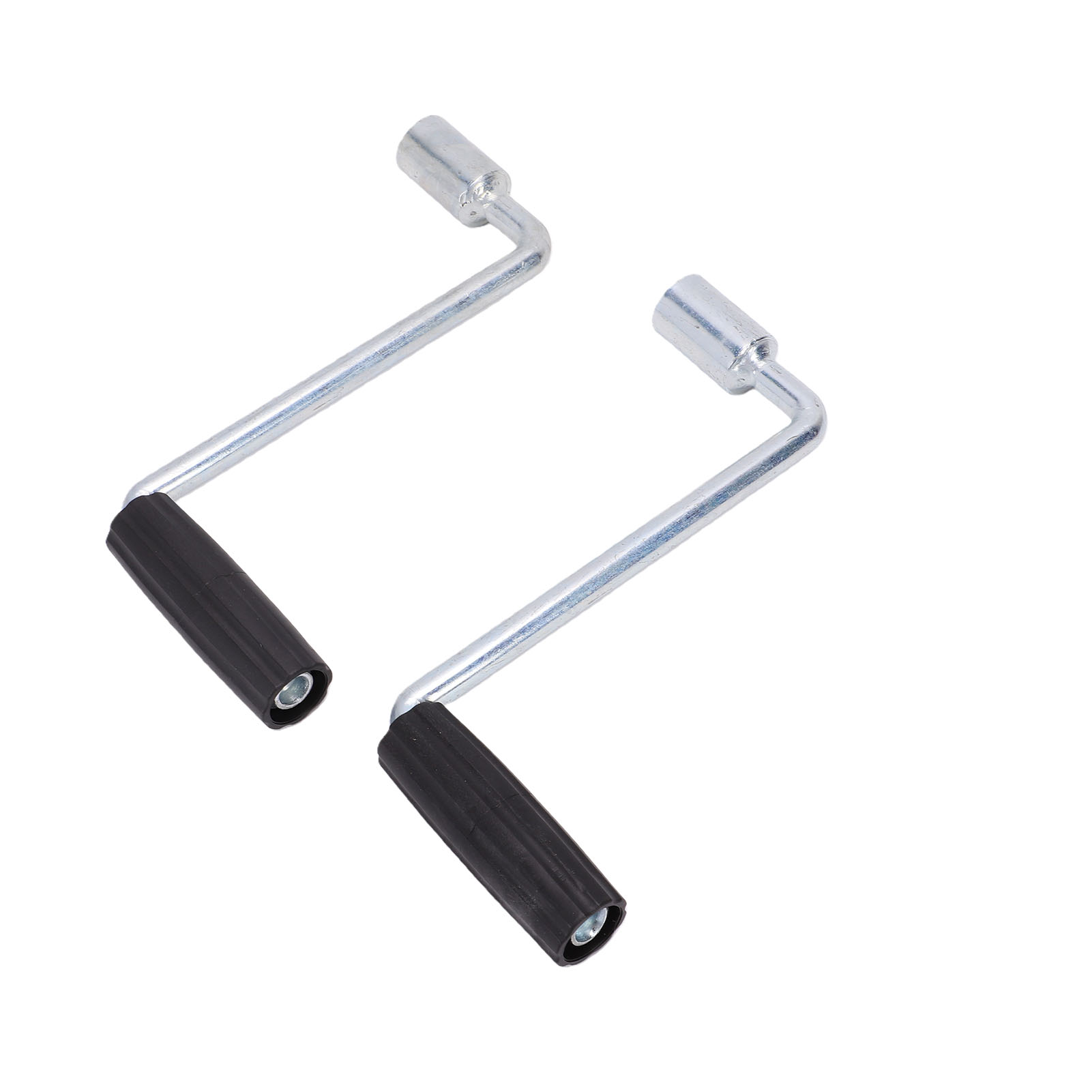 Poignée Manivelle Remorque Fer Galvanisé Haute Efficacité Cric Camping Stable Camion 19mm, 2 Pièces