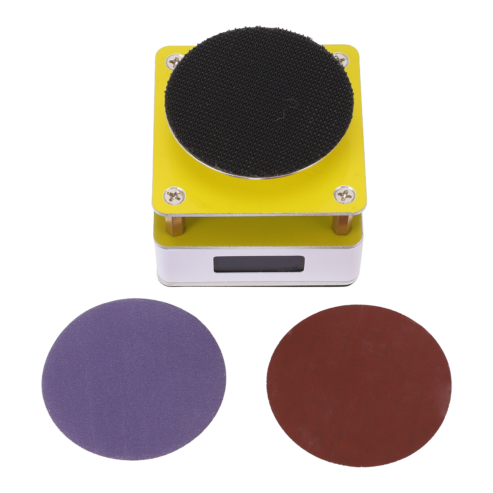Tragbare Mini-elektropoliermaschine Mit 4 Geschwindigkeitsstufen Und 10.000 U/min, Multifunktionsschleifer Mit 2 Schleifblättern Für Metall Und Holz