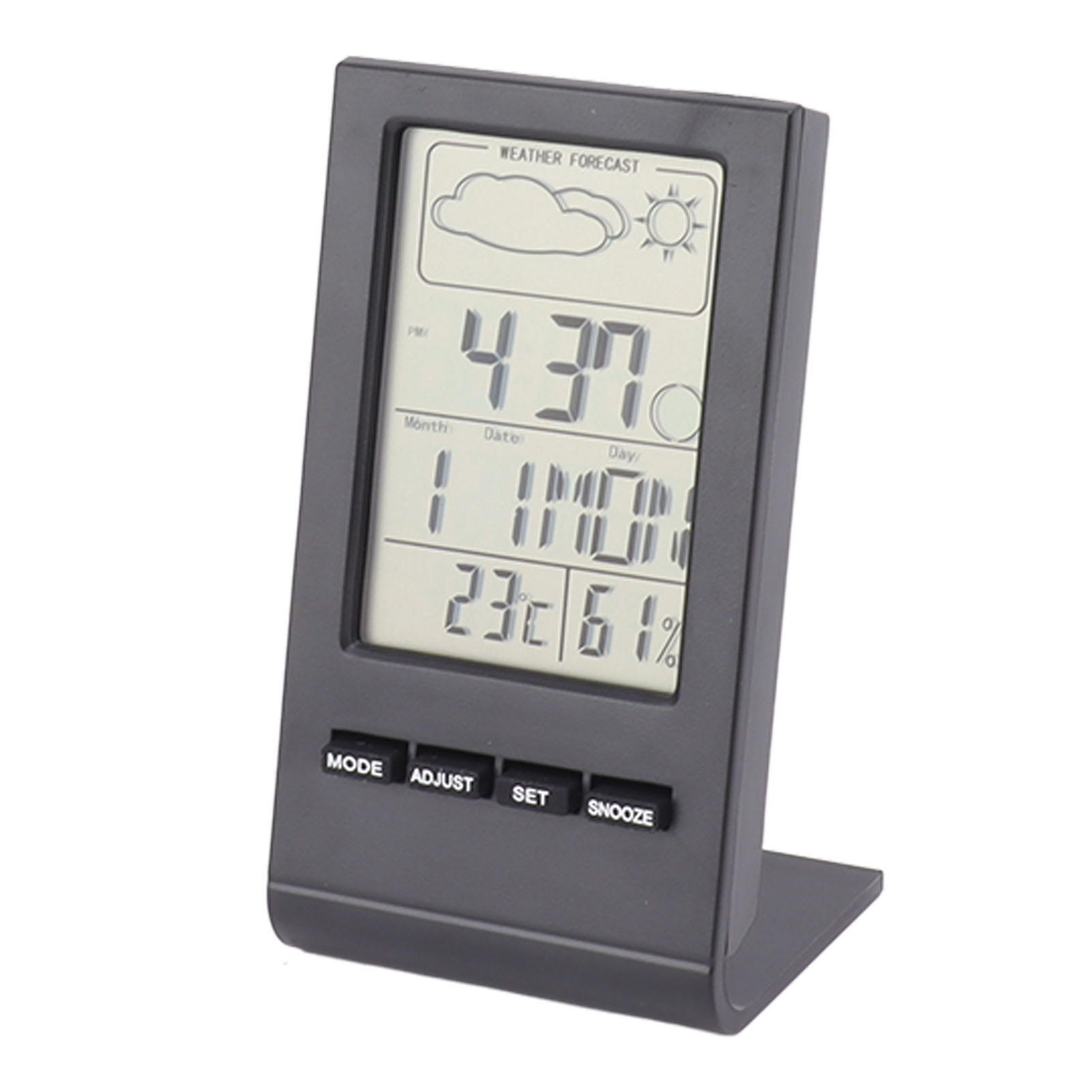 Digitales Thermometer/hygrometer – Großes Display – Schwarz – Für Den Innenbereich