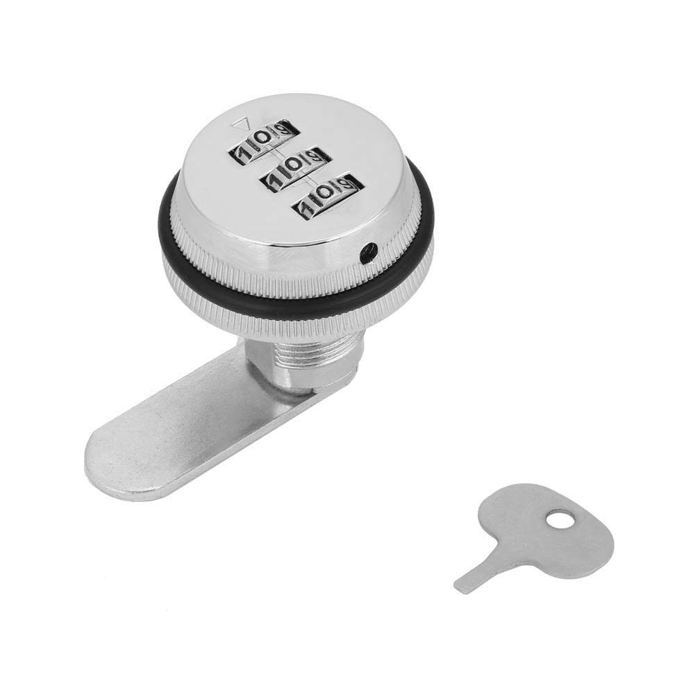 Camlock-schrank Mit Zinklegierungs-kombinationsschloss Und Dreistelligem Passwortcode (silber).