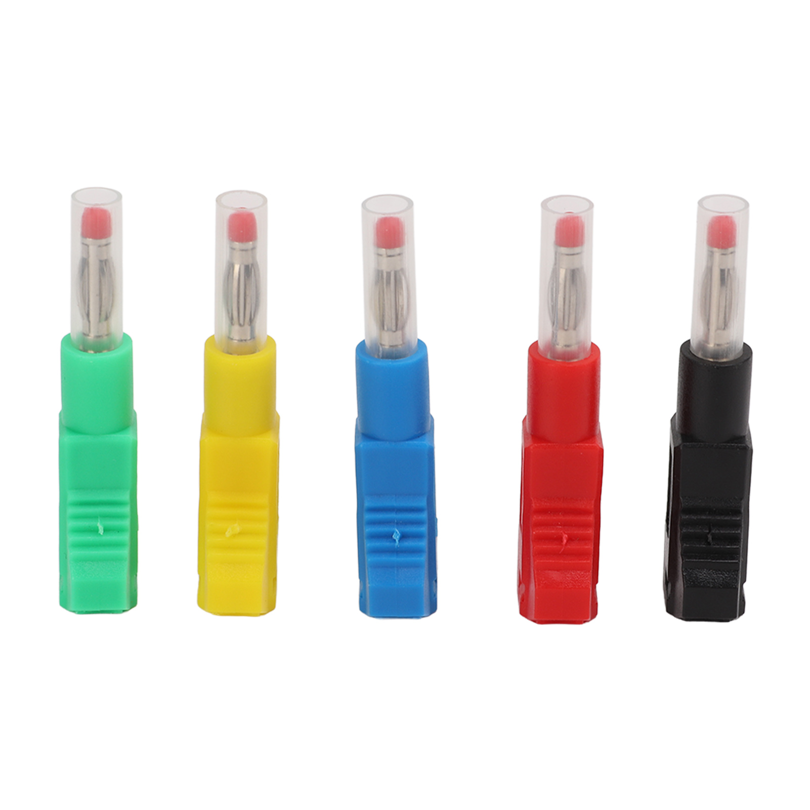 Fiche Banane Rétractable 4mm 10 Pièces Fils Test Soudables Cat Ii 600v 32a 5 Couleurs