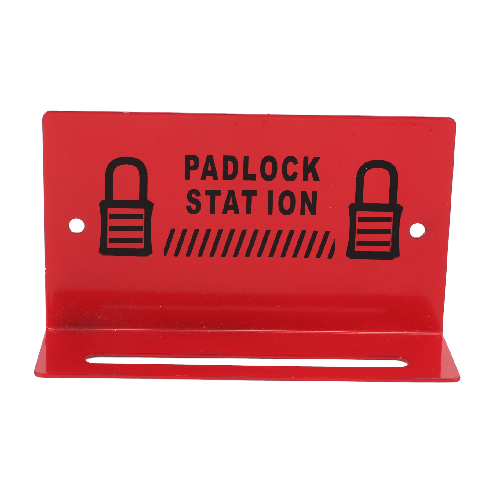 Station Gestion Support Cadenas Sécurité Acier Allié Mural Rouge Pour 5 À 8 Serrures