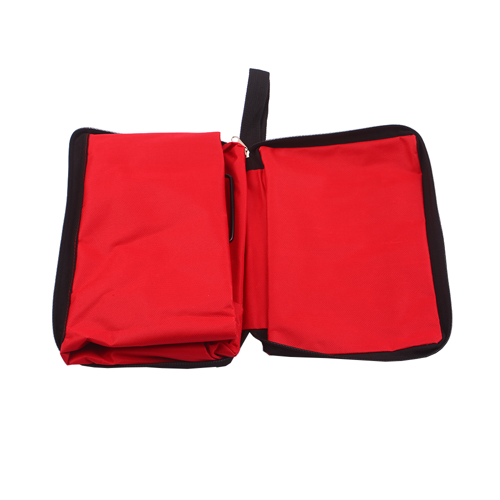 Sac Chariot À Provisions Pliable Avec Roues, Sacs Épicerie Réutilisables Voyage, Rouge