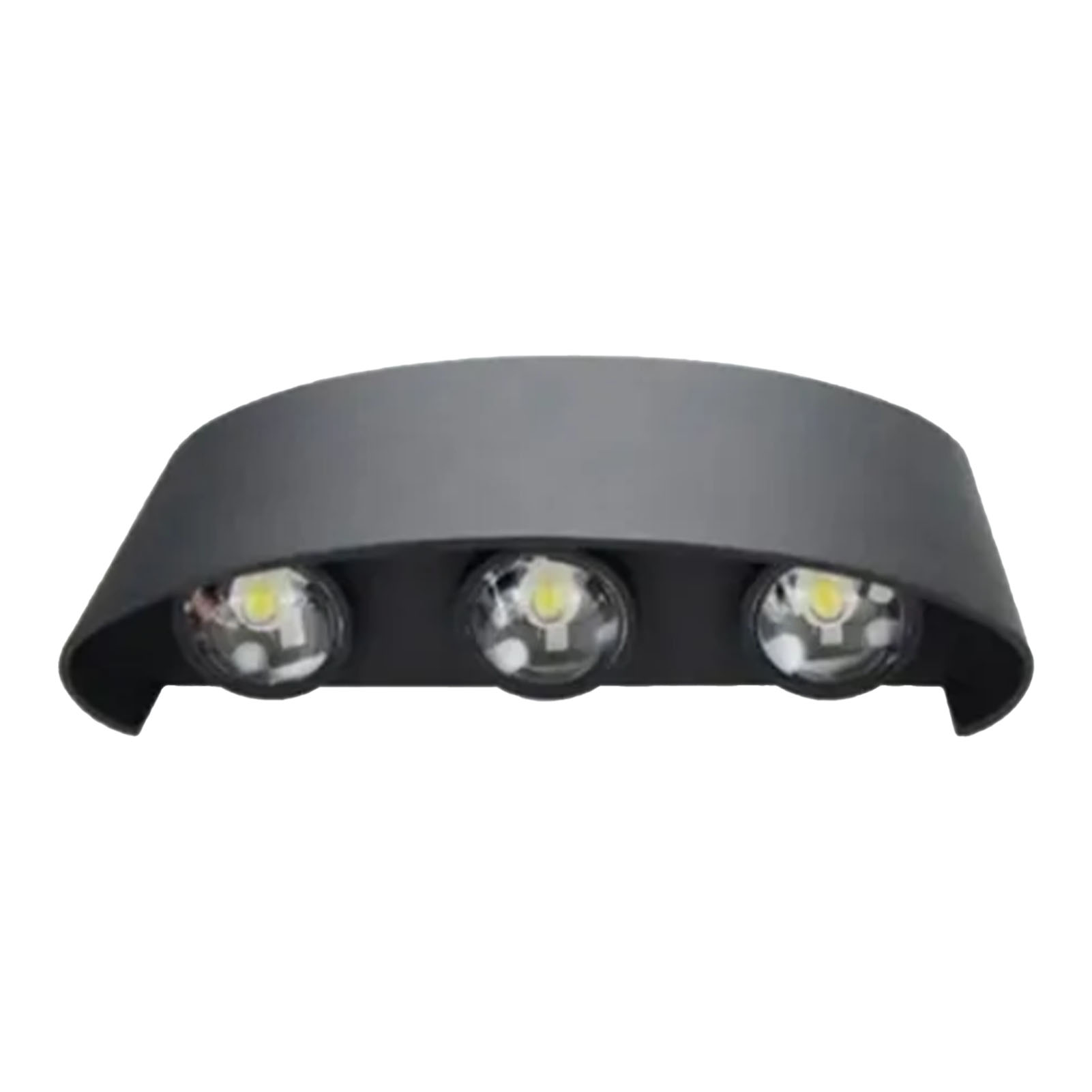 Terrassen-/verandaleuchten – 6 W, 6 Leds – Wasserdichtes Aluminium – Außenbereich – 100–260 V – Schwarz – Led-wandleuchten