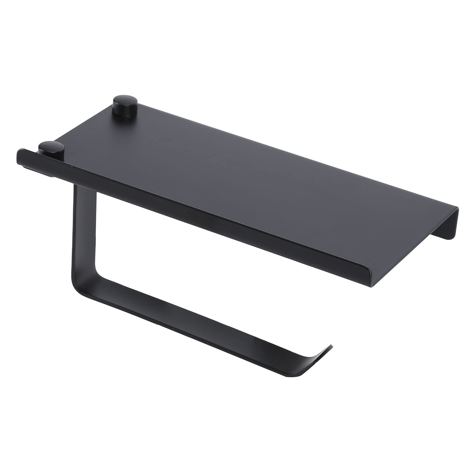 Toilettenpapierhalter, Wandmontierter Toilettenpapierhalter Für Küche Und Badezimmer (2er-pack Schwarz).