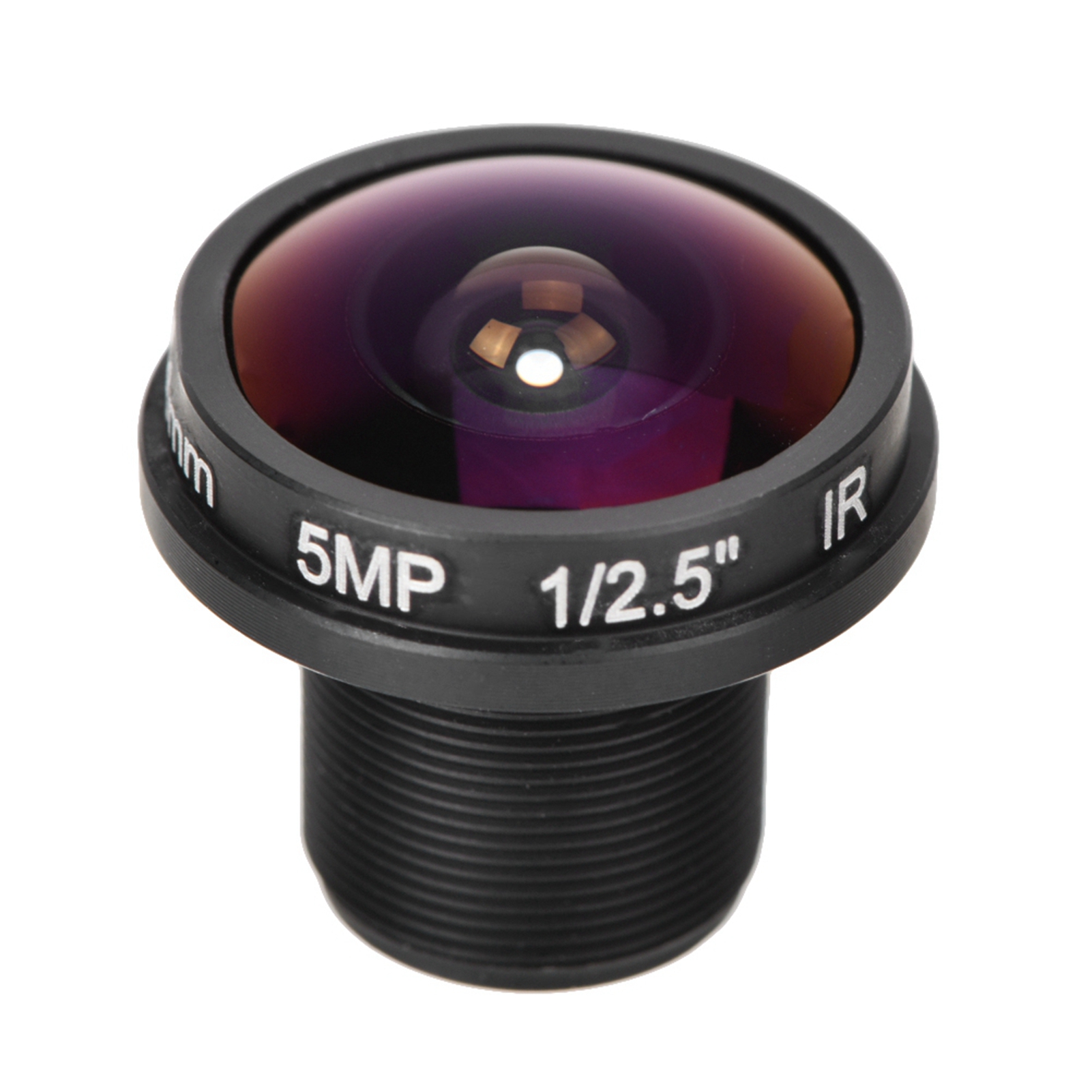 Objectif Fisheye Caméra Cctv 1,8mm Filetage M12x0,5 Grand Angle 180° Pour Ccd 1/4" 1/3