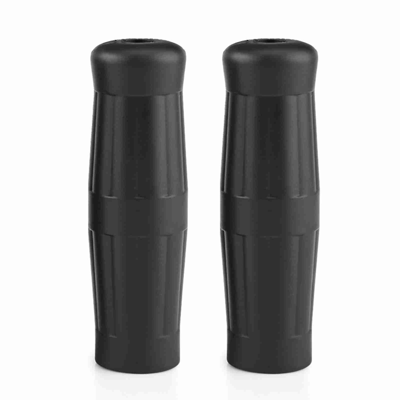 1 Paire 1"-7/8" Universel Moto Et Vélo Vintage Guidon Poignées Barre Noir