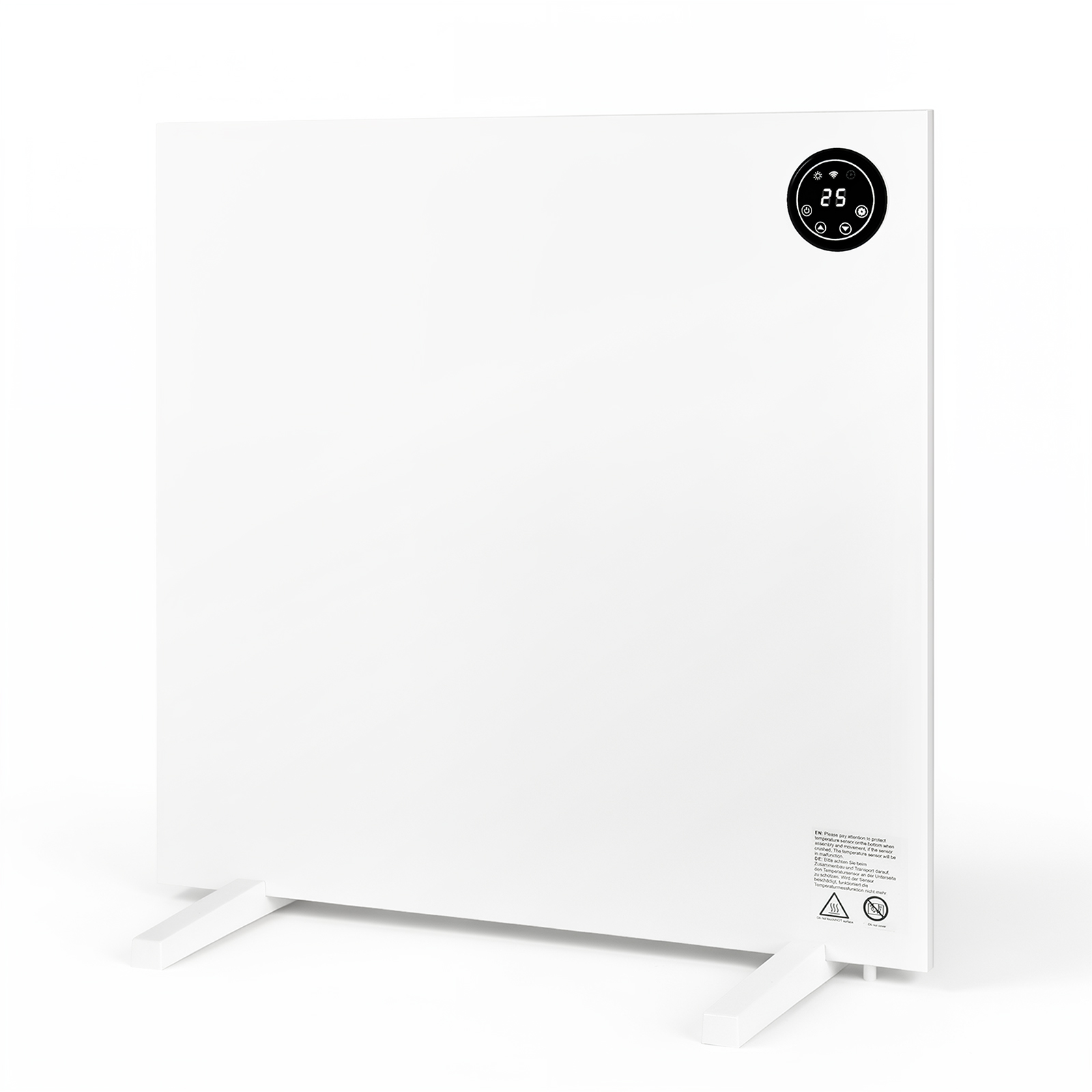 Tolletour Hybrid-infrarotheizung 400 W Wlan App Fernbedienung Touch Wand & Standheizung