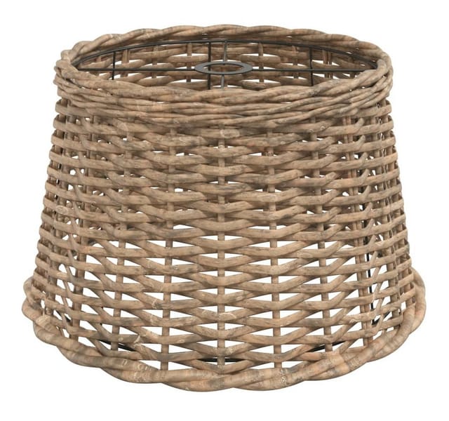vidaXL Lampenschirm Lampenschirm Braun Ø45x28 cm Korbweide