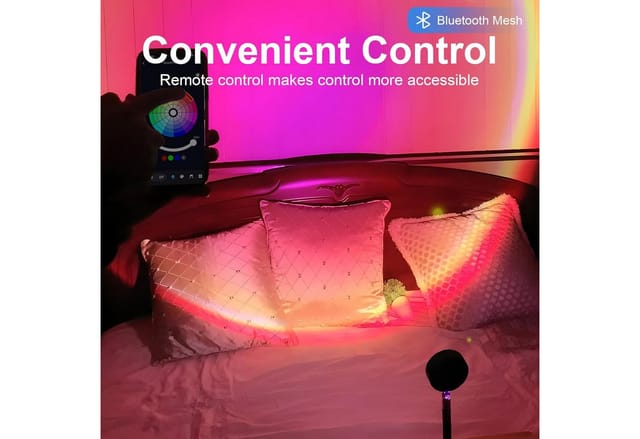 FELIXLEO LED-Sternenhimmel Bluetooth Mesh Sunset Lampe mit APP-Steuerung & Musik-Sync