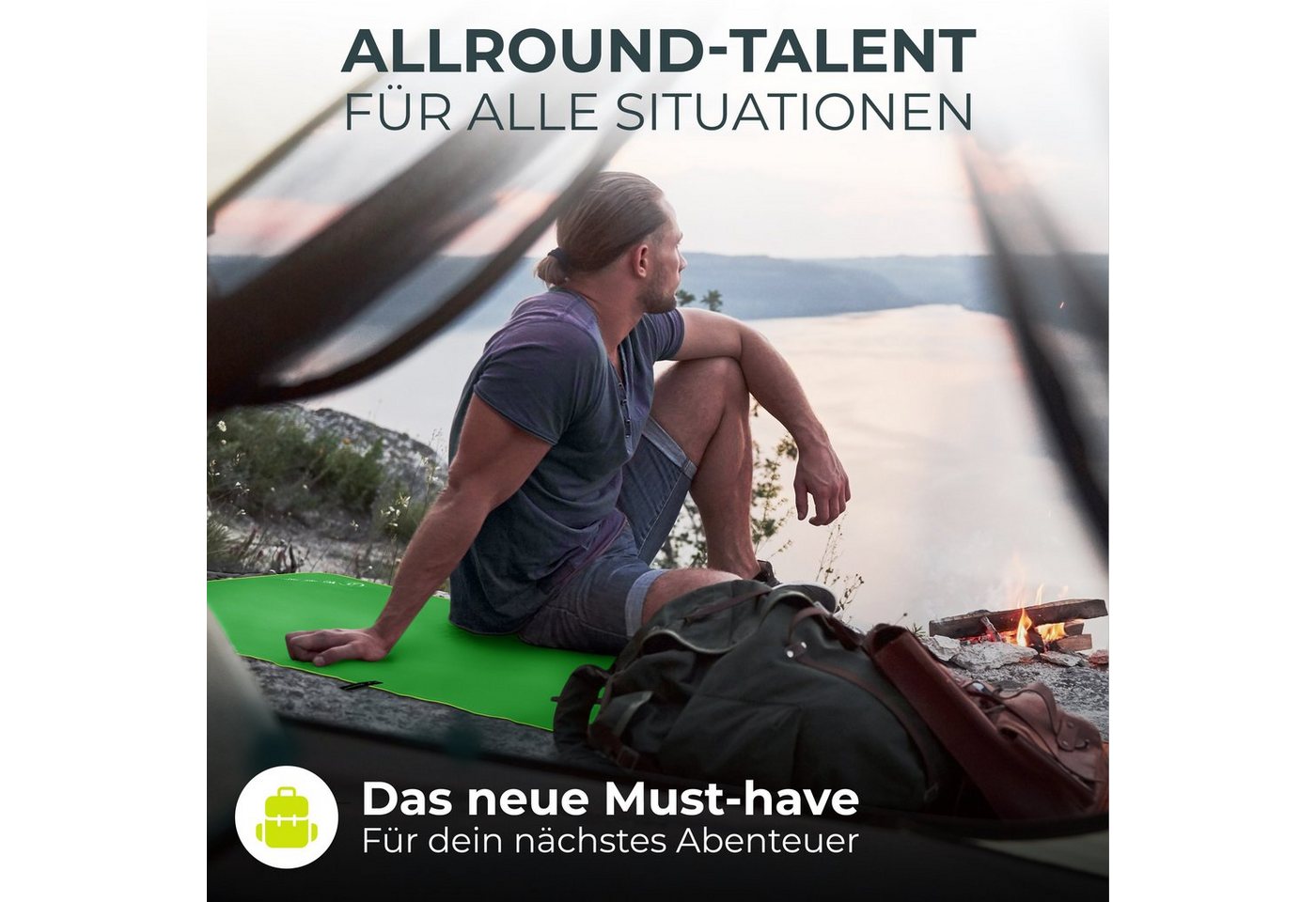 NirvanaShape Sporthandtuch Mikrofaser Handtuch, Badehandtuch, Reisehandtuch, Sporthandtuch, saugfähig, leicht, schnelltrocknend, für Reisen, Fitness, Yoga, Sauna