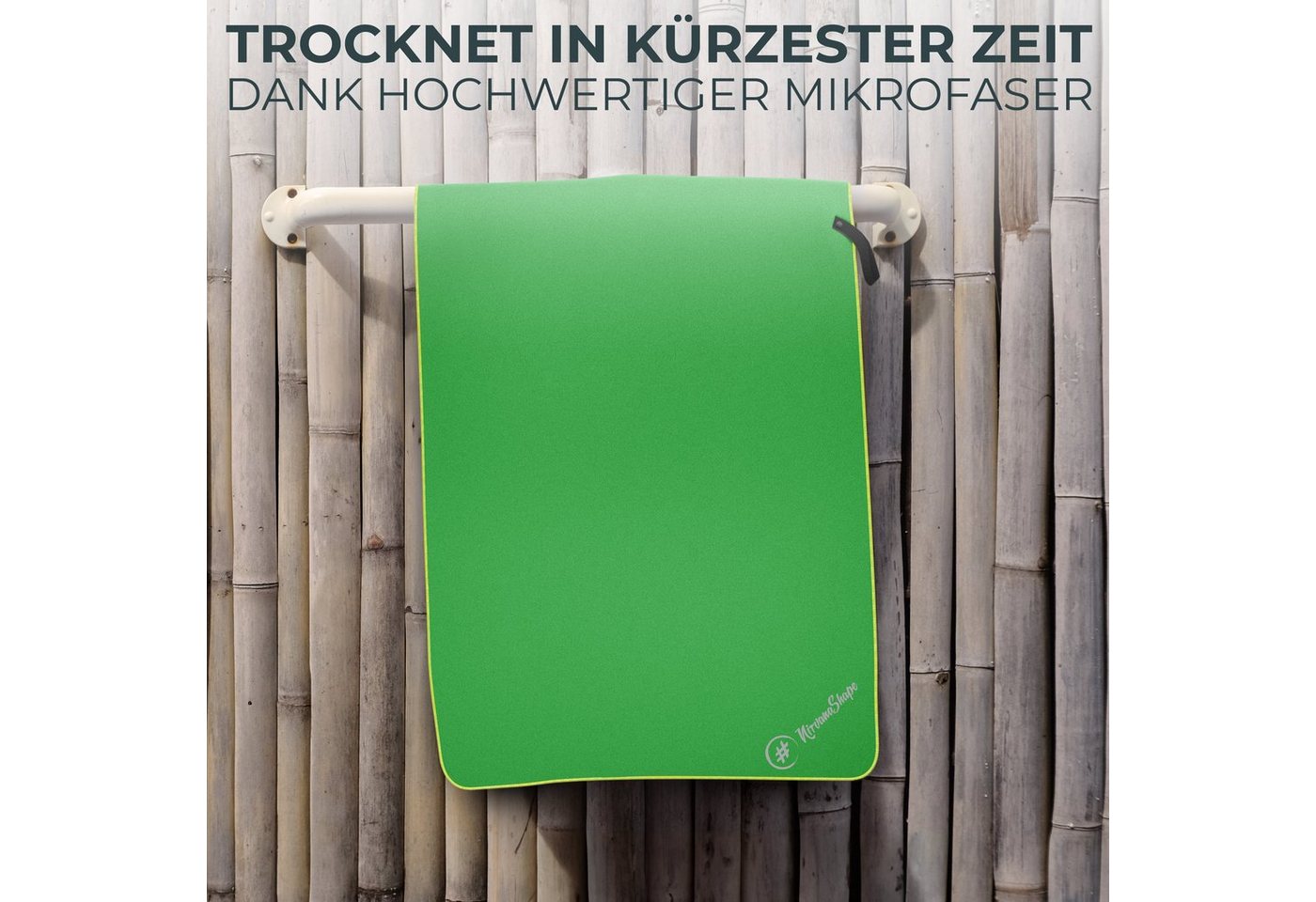 NirvanaShape Sporthandtuch Mikrofaser Handtuch, Badehandtuch, Reisehandtuch, Sporthandtuch, saugfähig, leicht, schnelltrocknend, für Reisen, Fitness, Yoga, Sauna Bild 2