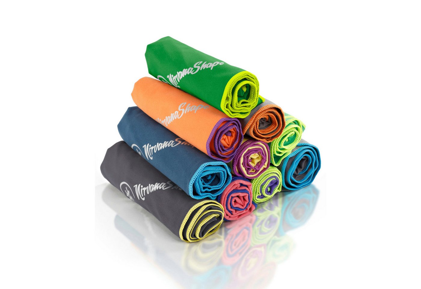 NirvanaShape Sporthandtuch Mikrofaser Handtuch, Badehandtuch, Reisehandtuch, Sporthandtuch, saugfähig, leicht, schnelltrocknend, für Reisen, Fitness, Yoga, Sauna Bild 5