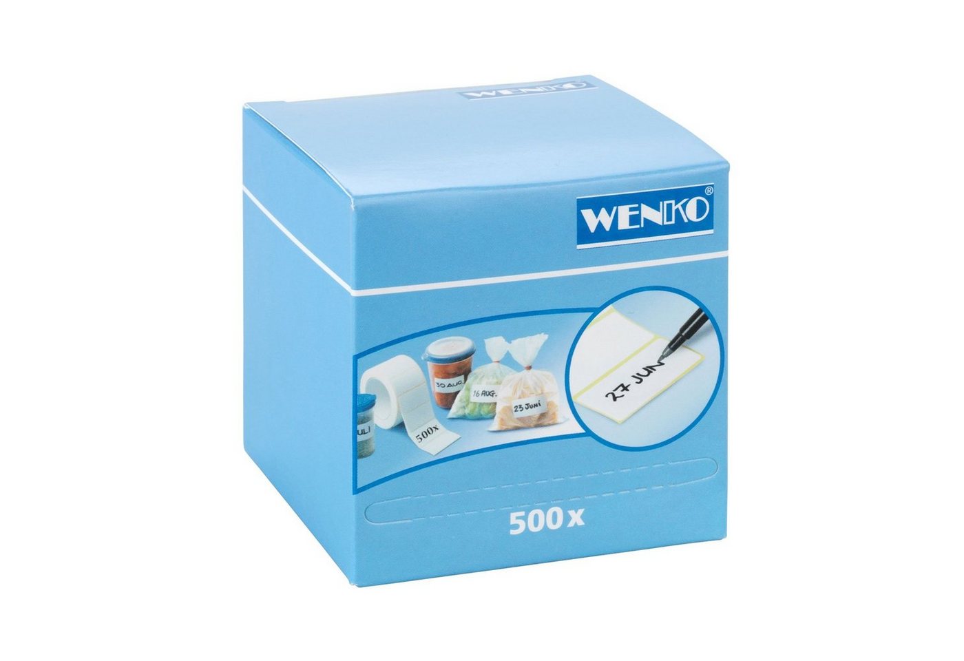 Maximex Küchenorganizer-Set Haftetiketten 500 Stk. in praktischer Spenderbox Bild 3