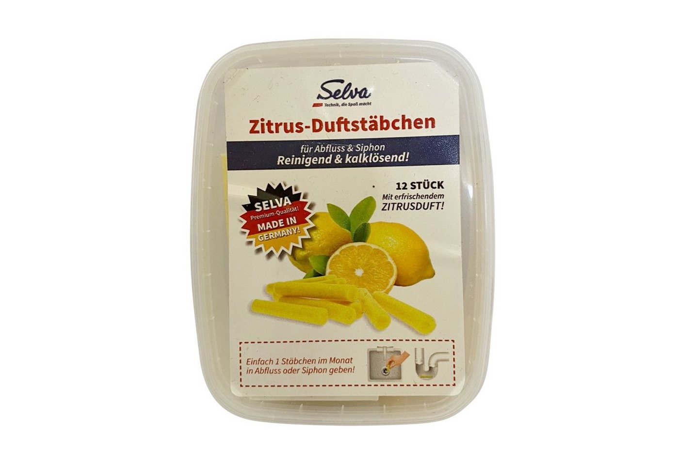 Selva Technik Küchenorganizer-Set SELVA ZITRUS-DUFTSTÄBCHEN - für Abfluss & Siphon Bild 4