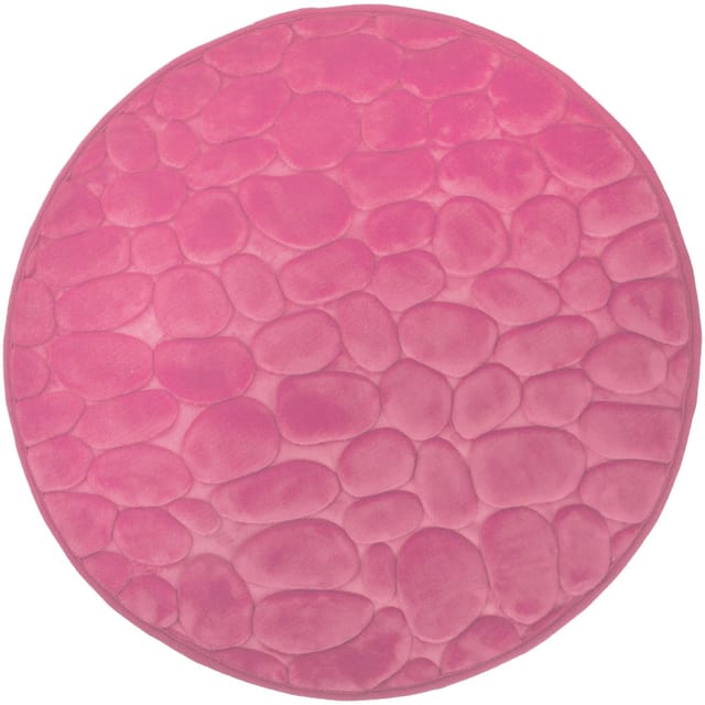 Euroshowers GmbH Badematte Bellarina, Badematte, Badvorleger, Badezimmer Teppich, Memory funktion, Rutschhemmende Beschichtung auf der Unterseite, 100% polyester, memory foam (stoppning), latex SBR, Rund, Memory funktion, Rutschhemmende Beschichtung auf der Unterseite
