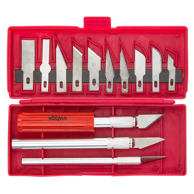 DEMA Bastelmesser Hobbymesser Set 16 tlg. DHM16