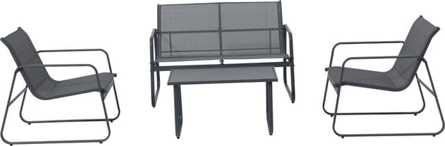 Primaster Loungeset Primaster Gartenmöbel-Set Domaso Stahl, Witterungsbeständig