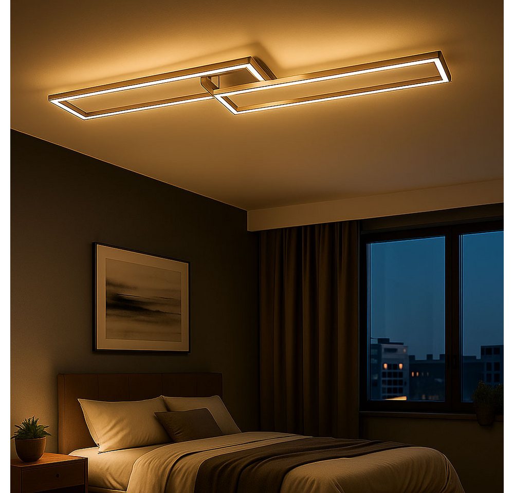 Leuchten Direkt Led Deckenleuchte Felix60 Stahl 121 X 29,5 Cm Dimmbar Rgbw Deckenleuchte