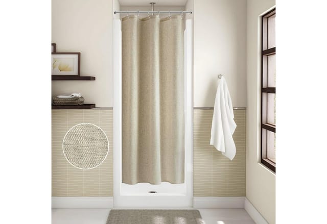 LuxusKollektion Duschvorhang Duschvorhang Leinen Anti-Schimmel Stoff Textil wasserdicht schwer