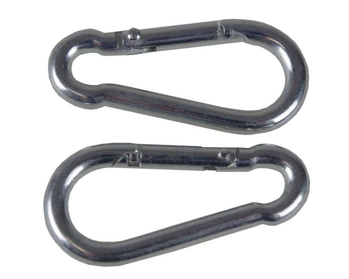 Work-it Karabiner Karabinerhaken 4x40mm verzinkt Metall 2Stück, 2er-Set