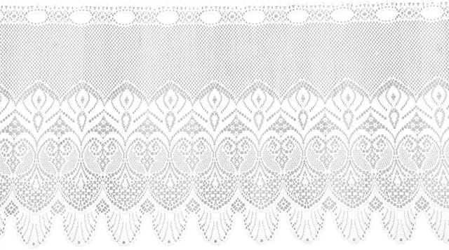 Arsvita Vorhang (1 St), Stangendurchzug, halbtransparent, Bistrogardine in Spitzenoptik, 160cm x 45cm mit Stangendurchzug