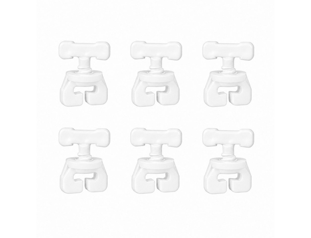 Bestlivings Feststeller für Gardinenschienen, (6-St), 100% Kunststoff, für alle gängigen Schienensysteme geeignet Bild 3
