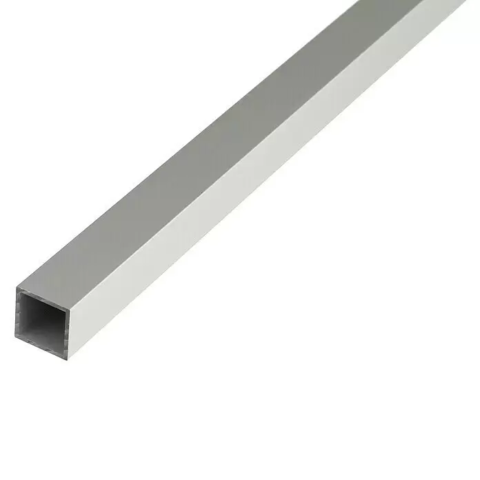 Kantoflex Vierkantrohr (L x B x H: 2.600 x 20 x 20 mm, Stärke: 1,5 mm, Aluminium, Silber)