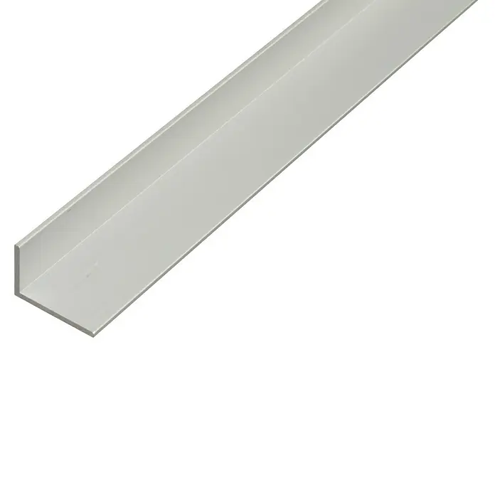 Kantoflex Winkelprofil (L x B x H: 2.600 x 15 x 10 mm, Stärke: 1,5 mm, Aluminium, Silber)