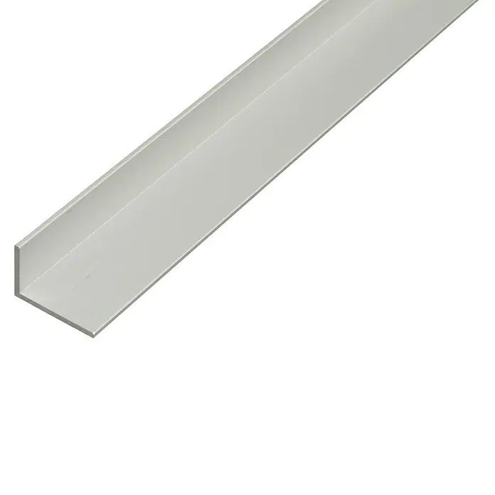 Kantoflex Winkelprofil (L x B x H: 2.600 x 20 x 10 mm, Stärke: 1,5 mm, Aluminium, Silber)