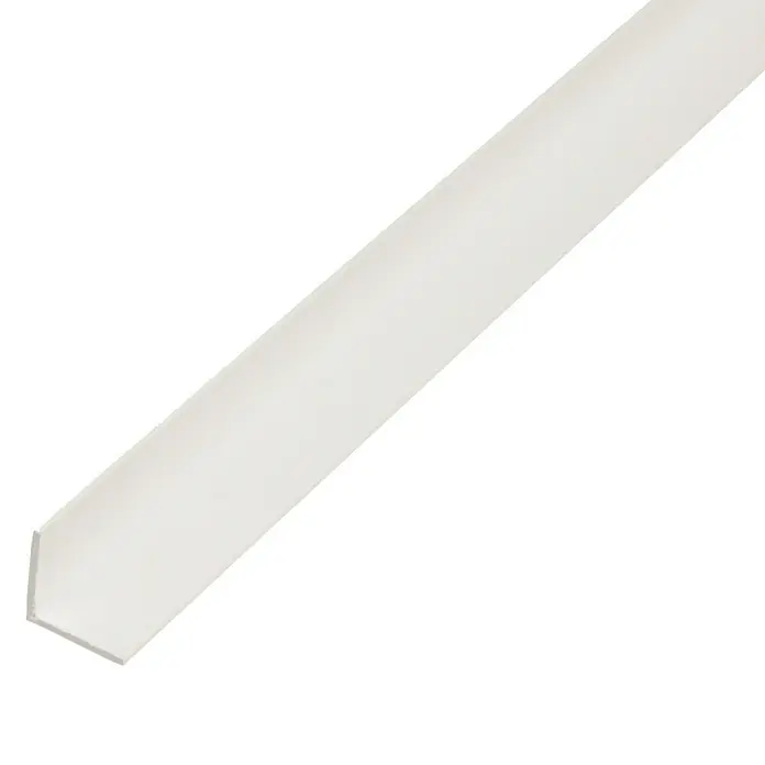 Kantoflex Winkelprofil (L x B x H: 2.000 x 50 x 50 mm, Stärke: 1,2 mm, Kunststoff, Weiß)