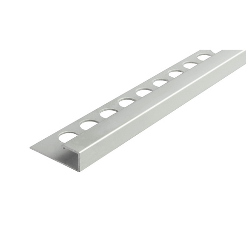 Fuchs Design Fliesenschiene, BxL: 3,4 x 250 cm, Aluminium - silberfarben Bild 2