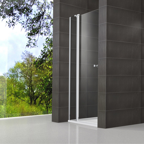 WELLWATER Drehtür »Smart«, BxH: 80 x 195 cm, Sicherheitsglas, silberfarben - transparent