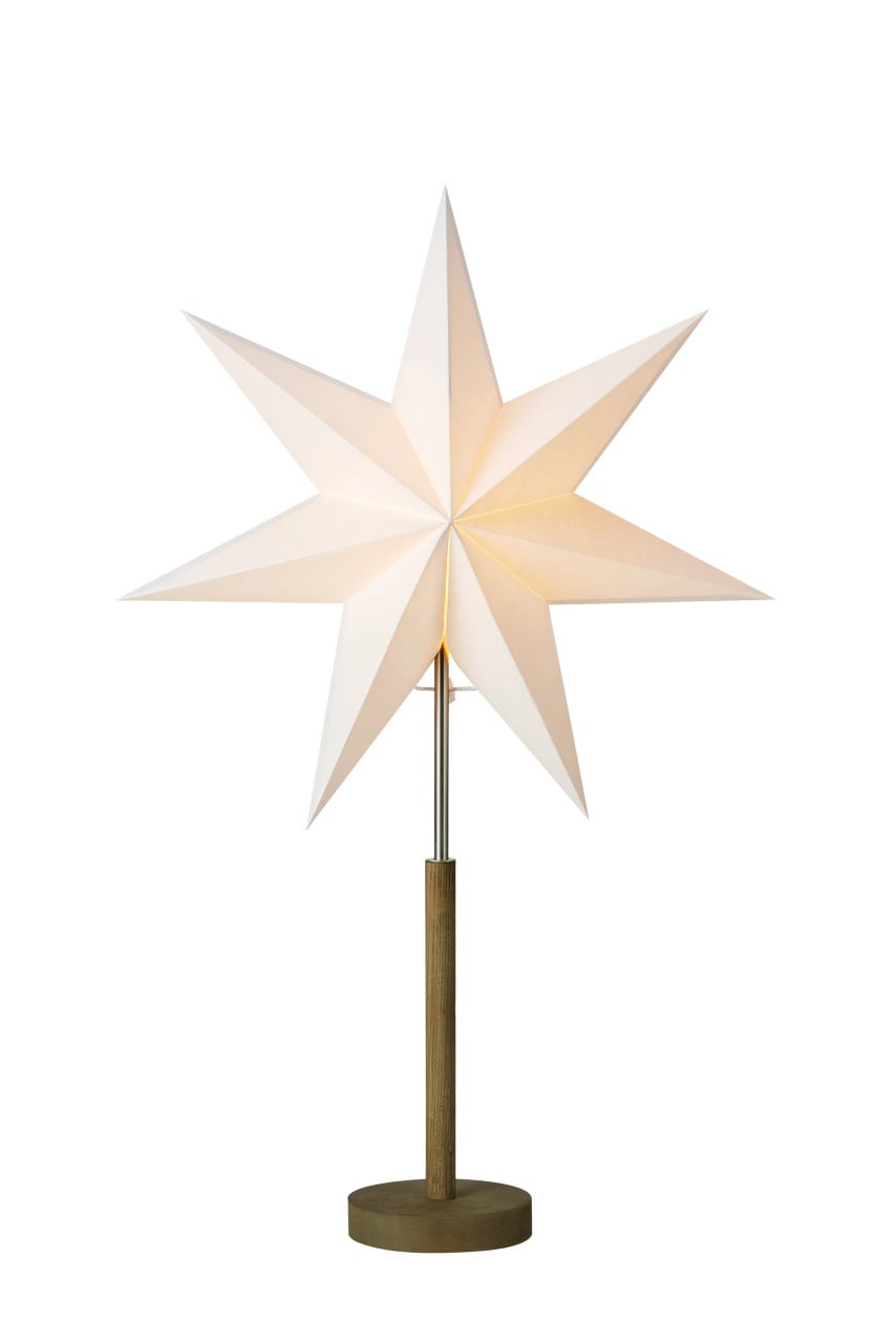 Tischlampe Stern Speranza 230 V Papier Ø 45 cm grau-weiß Bild 3