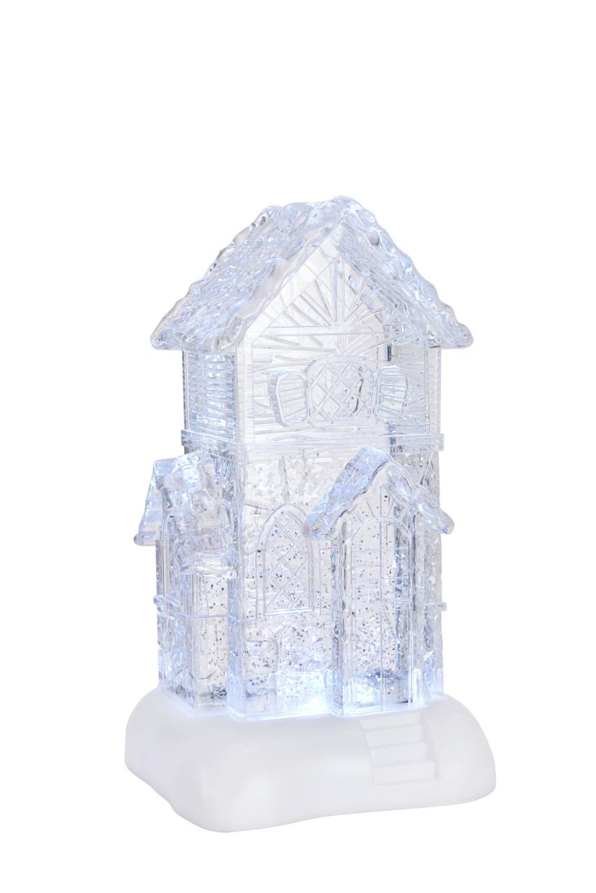 Markslöjd LED Haus Dale batteriebetrieben Acryl 26 x 13 cm transparent-weiß Bild 3