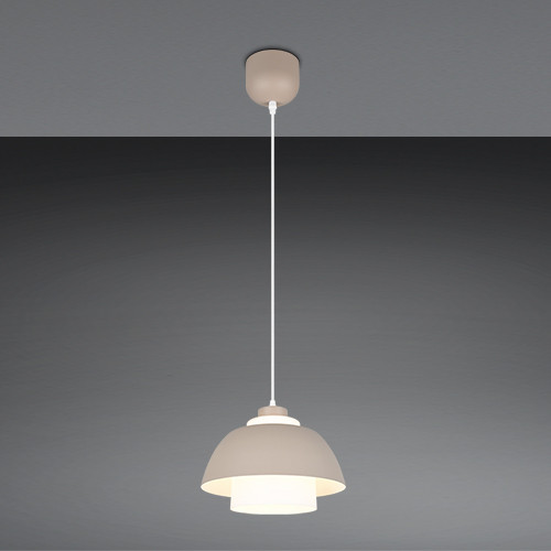 Reality Pendelleuchte Tilos warm beige Hakenmontage E27