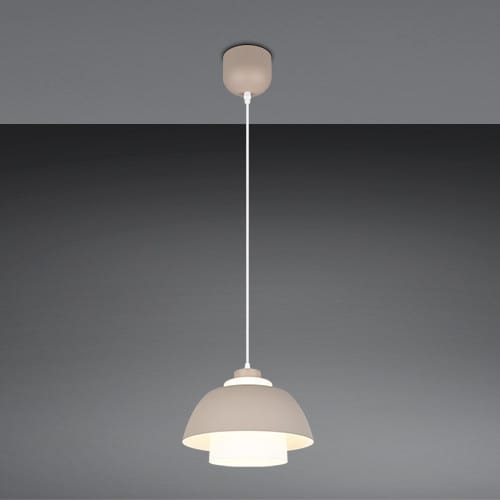Reality Pendelleuchte Tilos warm beige Hakenmontage E27
