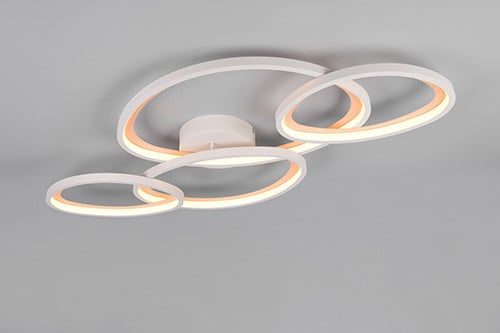 Trio LED-Deckenleuchte Sivo 44 W 103x58 cm warm grey dimmbar CCT
