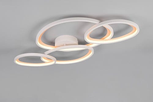 Trio LED-Deckenleuchte Sivo 44 W 103x58 cm warm grey dimmbar CCT