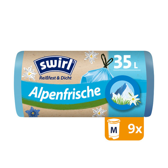 Swirl® 35 l Duft-Müllbeutel Alpenfrische Reißfest & Dicht Bild 4