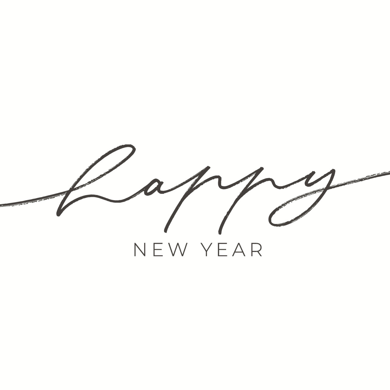 Duni Servietten Happy New Year Silvester weiß/dunkelgrau 24 x 24 cm - 20er Pack