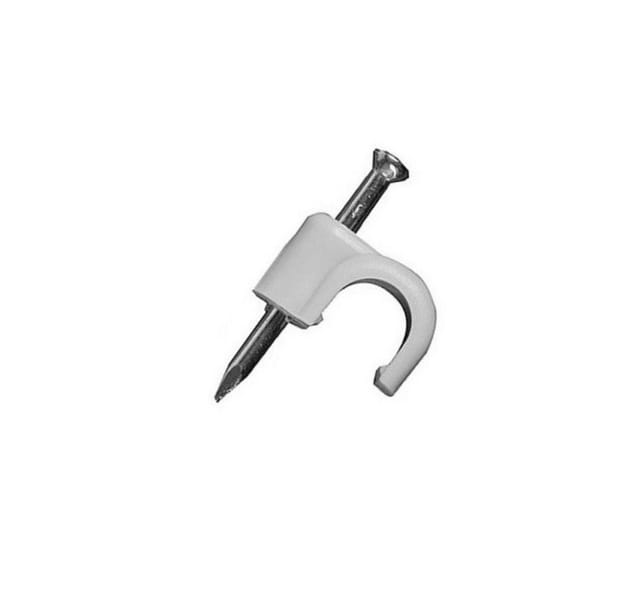 Elektro-Plast Nagelschelle Nagelschelle mit Nägel FLOP-8 Ø 8mm 100 Stück Schelle FLOP8 Kabel E-P, 1-St.