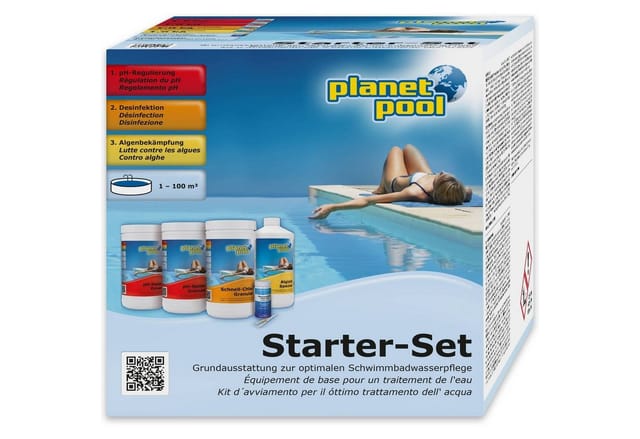 Planet Pool Poolpflege Planet Pool Wasserpflege Starter-Set - 3 Komponent