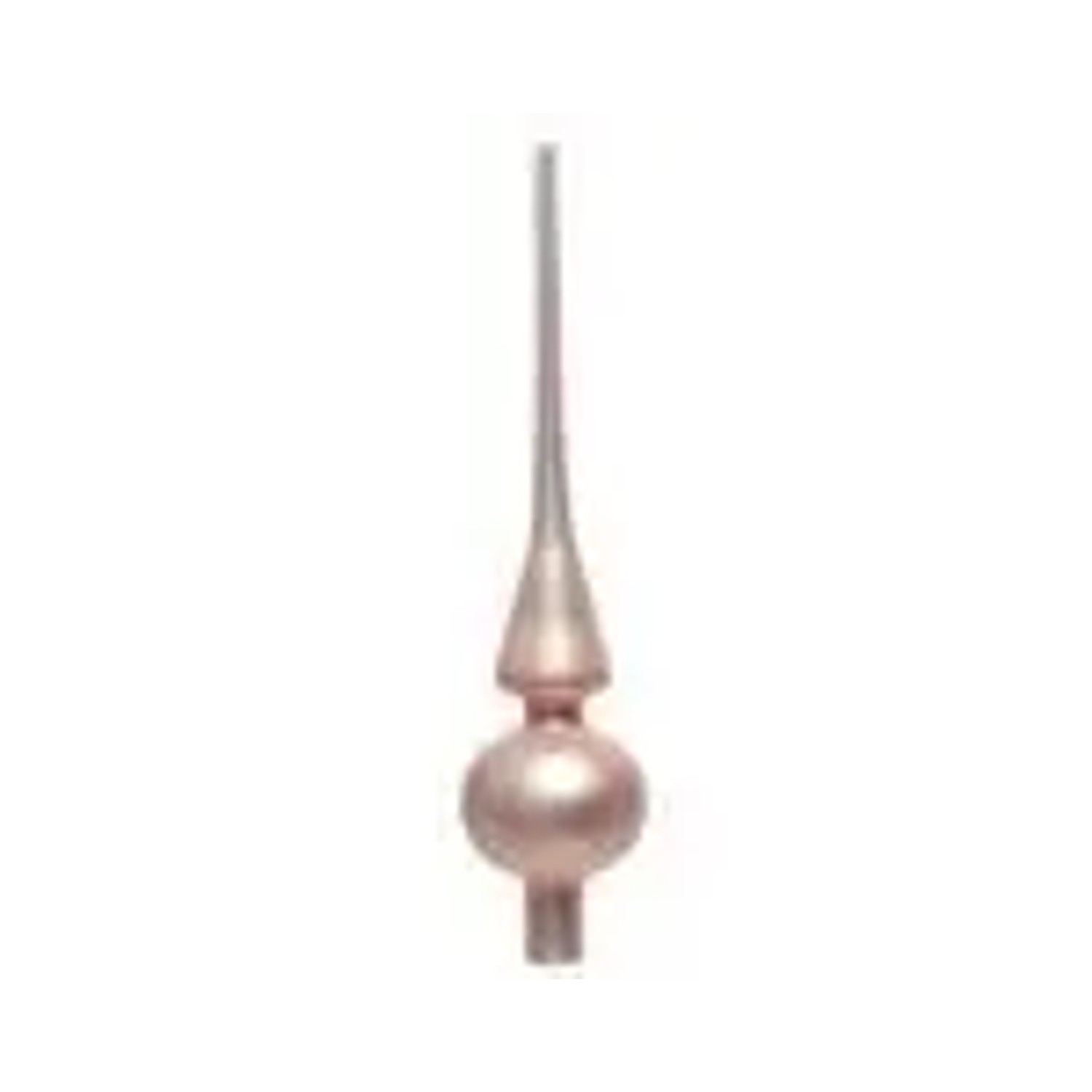 Kaemingk Christbaumschmuck Christbaumspitze Glas 6 x 26 cm Rosa Matt