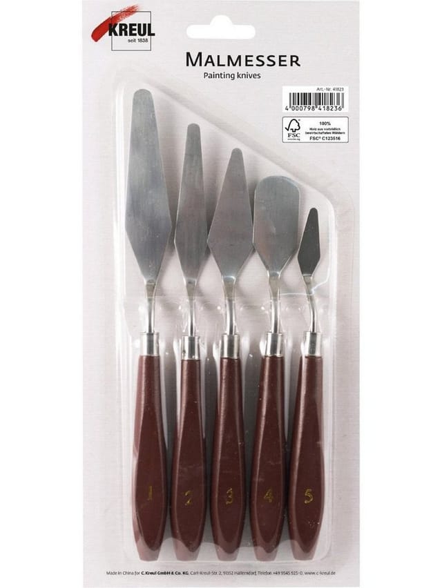 Kreul Malerspachtel Kreul Solo Goya Malmesser Set mit Metallklingen
