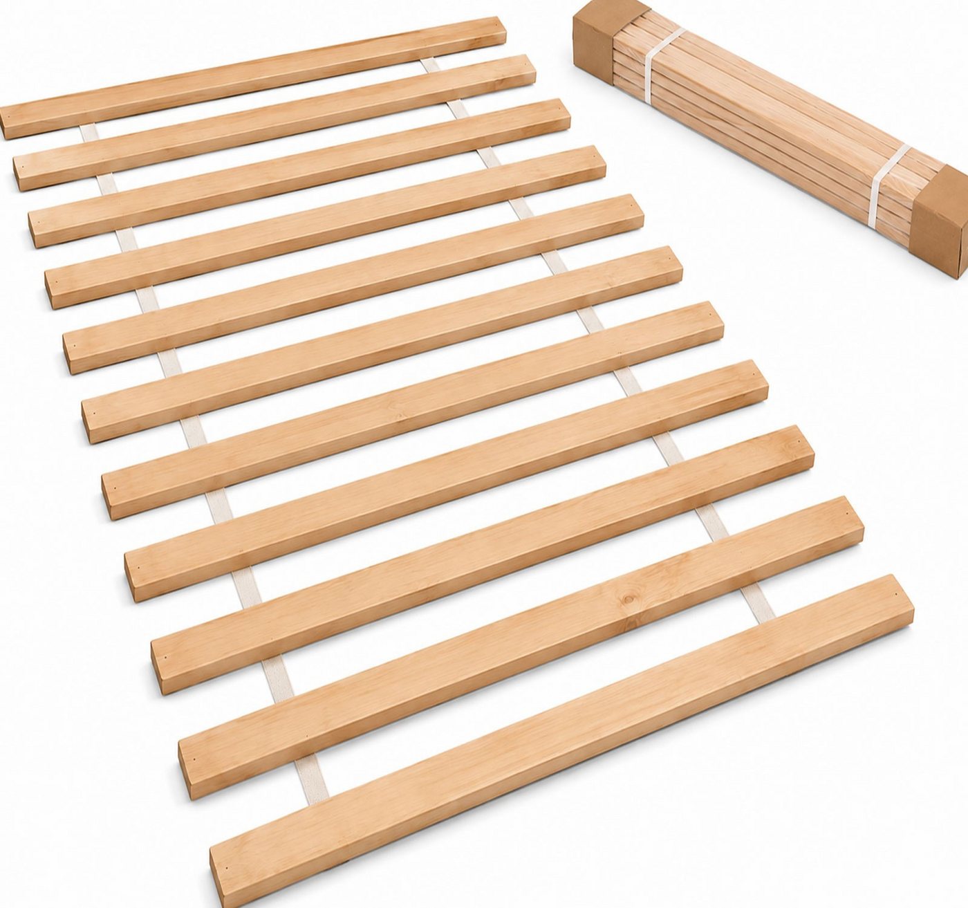 Lattenrost 90x200 Lattenrost Rollrost Bettrost Holz 90x200 cm Kiefer Massiv, Homeline, Kiefer Bild 3